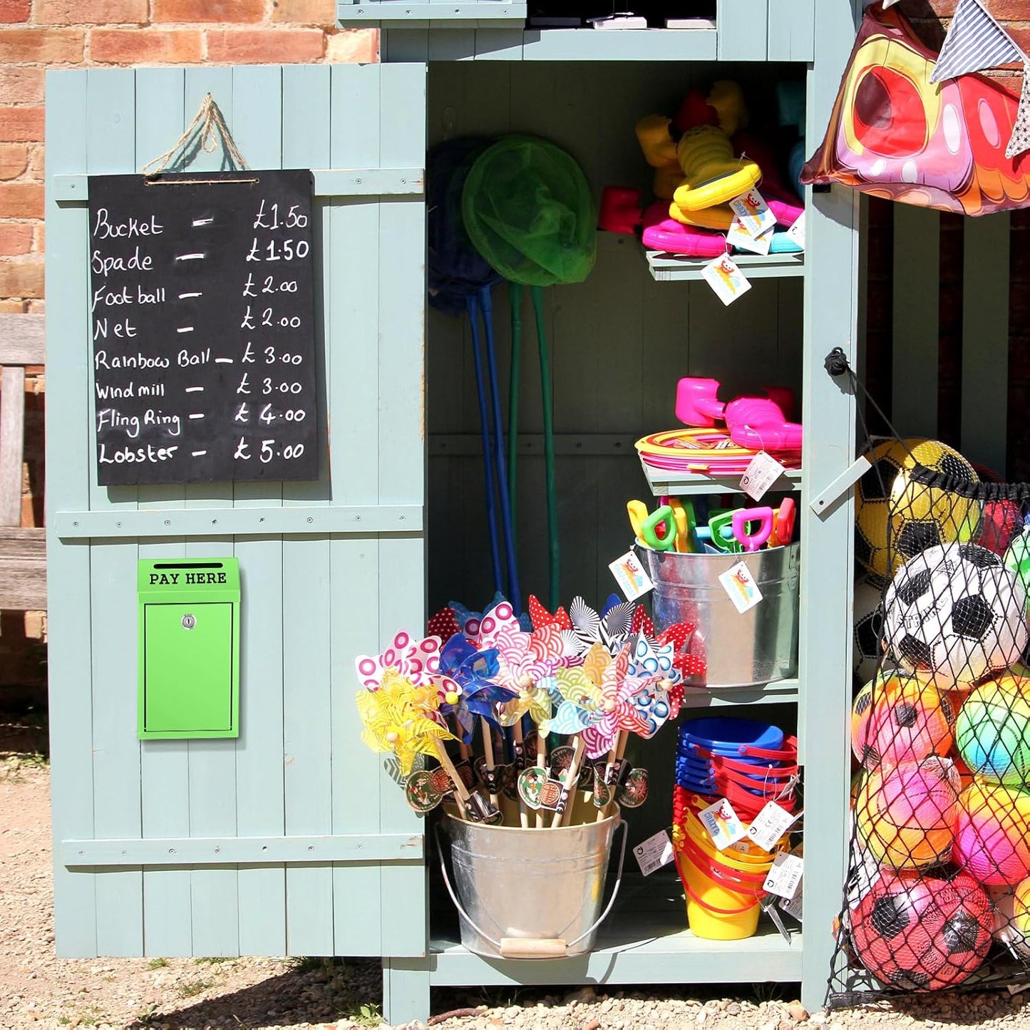 Safe Cash Box Money Collection Metal Donation Box with Lock Wall Mount Pre Drilled Mailbox Delivery Ballot for Home Office Outdoor Self Serve Stand (Grass Green,10.2 x 5.7 x 2.8 Inch)