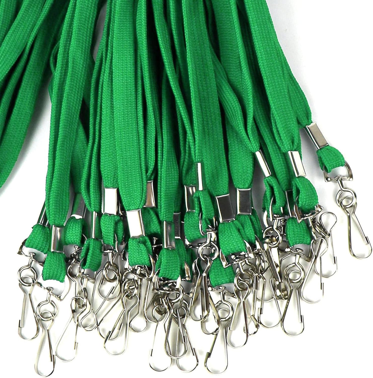 Ollain Badge Lanyards Flat Lanyard Swivel Hooks Durably Neck Bulk lanyards with Clip 100 Pack