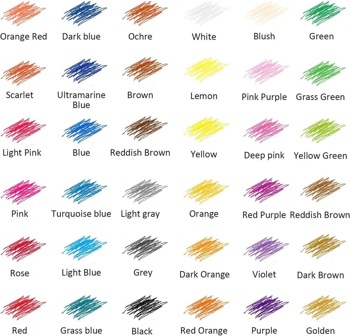 covacure Colored Pencils, Premier Color Pencil Set With 36 Colouring Pencils,Sharpener and Canvas Pencil Bag
