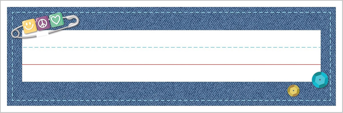 Carson Dellosa Crafty and Cool 36PC Name Labels for Kids, Tags for Labeling Classroom, School Supplies, Desk Organizer, and Locker Organization, Teacher Decor
