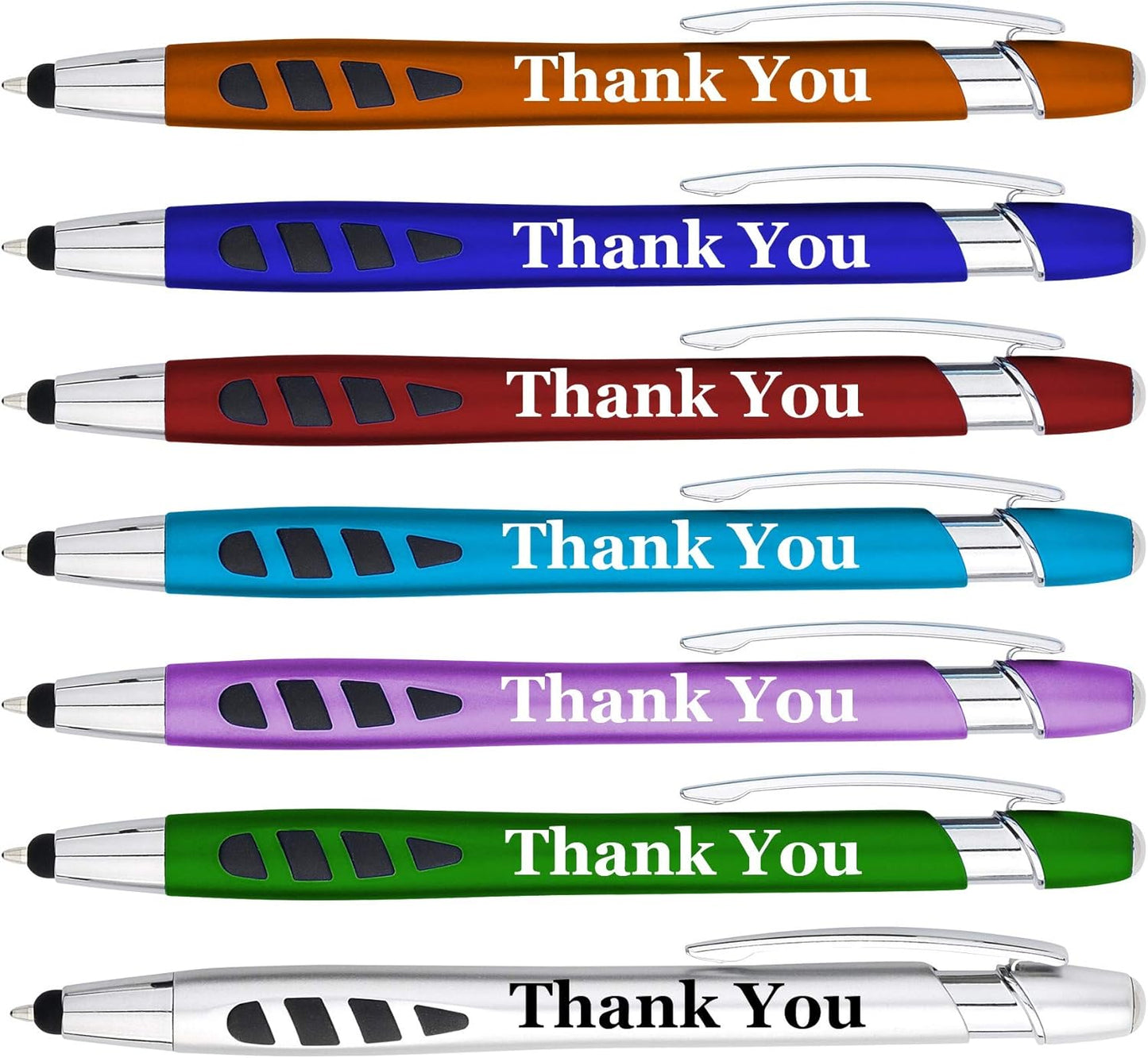 Personalized with Your Custom Logo or Text Pens-300 Pack Bulk-for Businesses, Parties, and Events, 2 in 1 Capacitive Stylus & Ballpoint Pen Compatible with Most Touchscreen Devices, Red