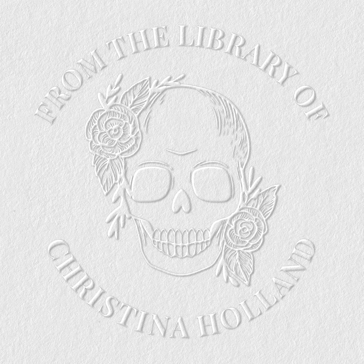 from The Library of Embossers & Stamps for Fantasy Book Readers | Custom Embosser | Custom Stamp | Ex Libris | Elevate Your Fantasy Collection of Stories and Novels (Design 16, Embosser)