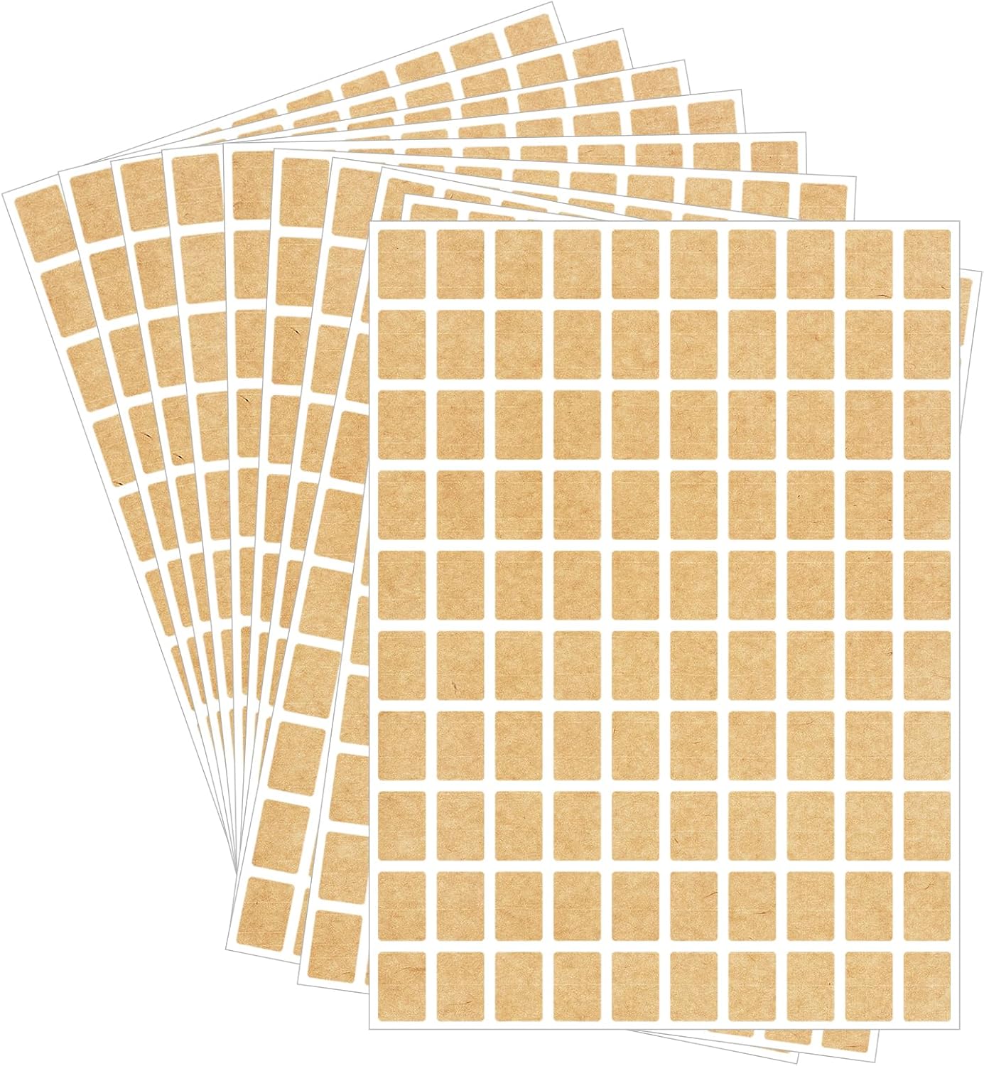 Starboling Color Coding Labels,3000 PCS 1/2" x 3/4" Kraft Paper Rectangular Label,for Garage Sale,Price Tags,File Folder Tabs（Light）