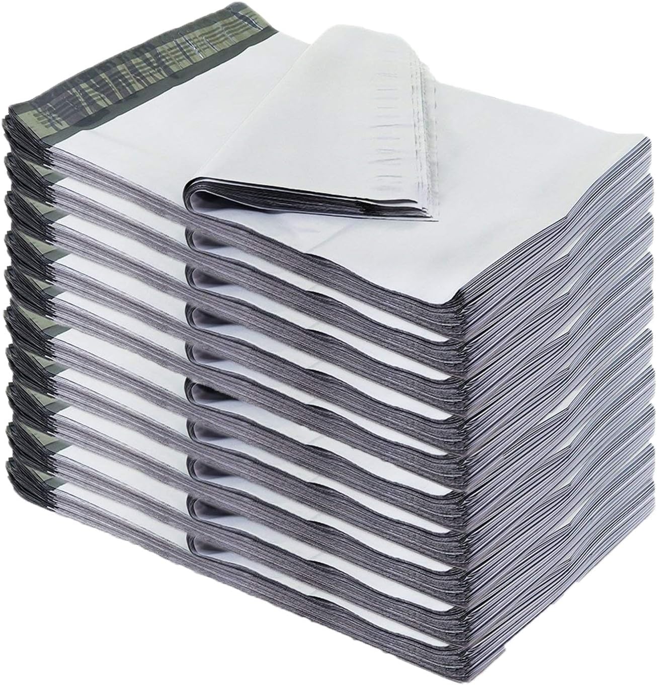 iMBAPrice 1000-Pack Poly Mailers 12x15.5 Inch Mid Size #5 White Color Poly Mailing Shipping Envelopes Bags, Self Seal Adhesive Waterproof and Tear Proof (Total 1000 Bags) in Bulk