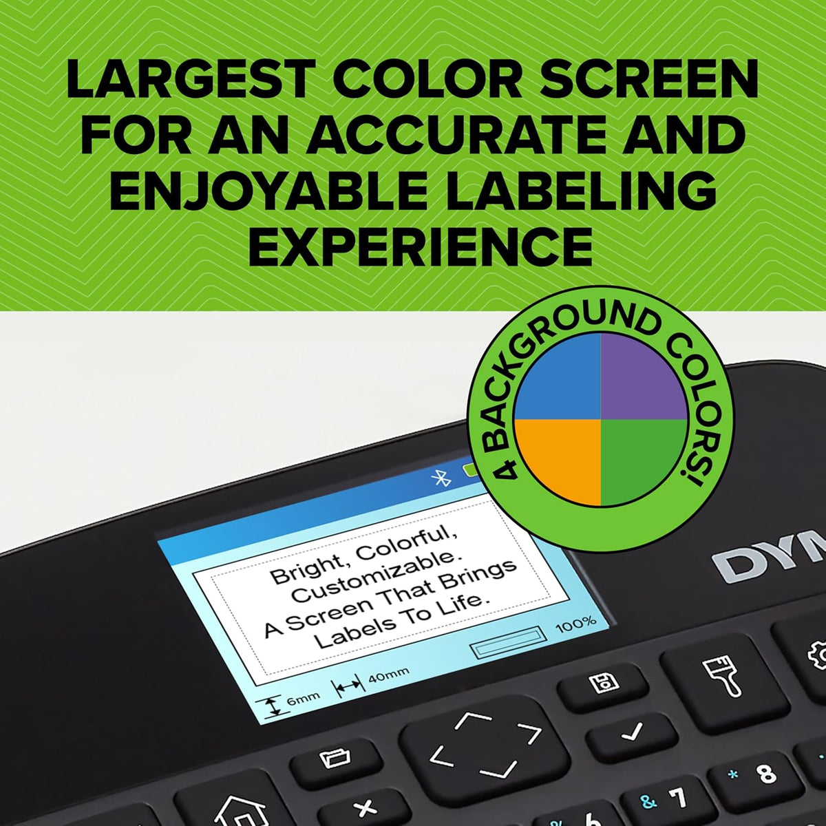 DYMO LabelManager Executive 640 CB Portable Label Printer | Compact Label Maker Machine with QWERTY Keyboard | Bluetooth & USB Connectivity | Compatible D1 Standard & Durable Labels