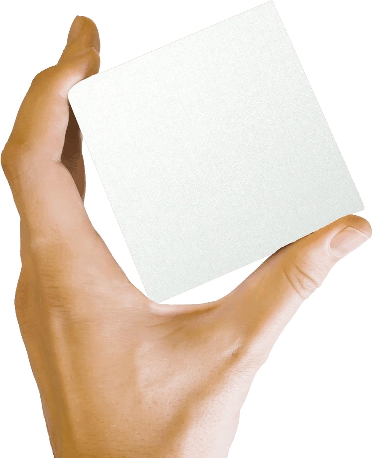 200 Bright White Linen 80# Cover Paper Sheets - 6X6 Inches Square Scrapbook Album Size - 80 lb/pound Card Weight - Fine Linen Textured Finish - Quality Cardstock
