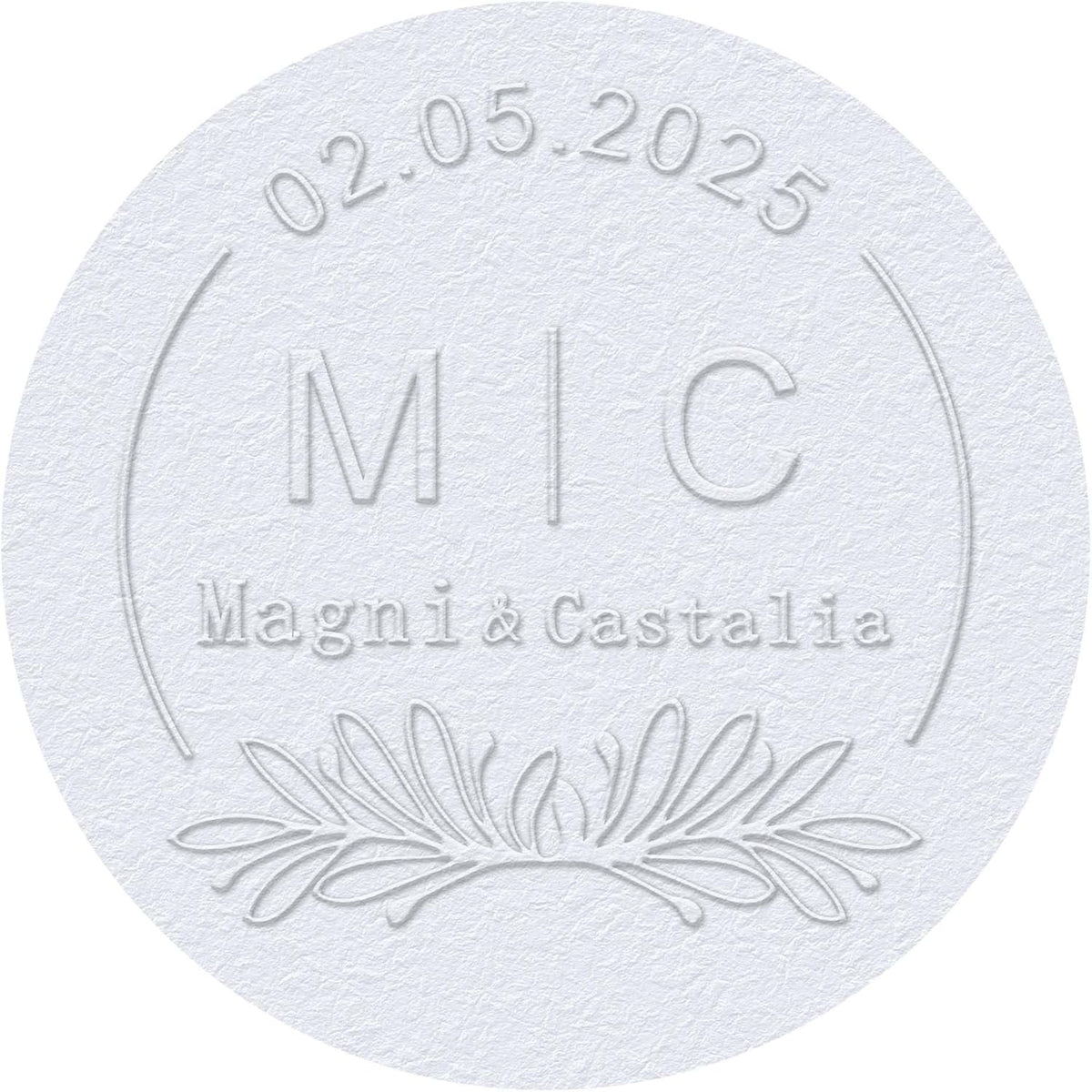 Personalized Wedding Embosser Stamp， Custom Book Business Card Paper Document Notebook, Self Inking Stamp，Book Lover Gifts，Christmas Gifts (Style16)