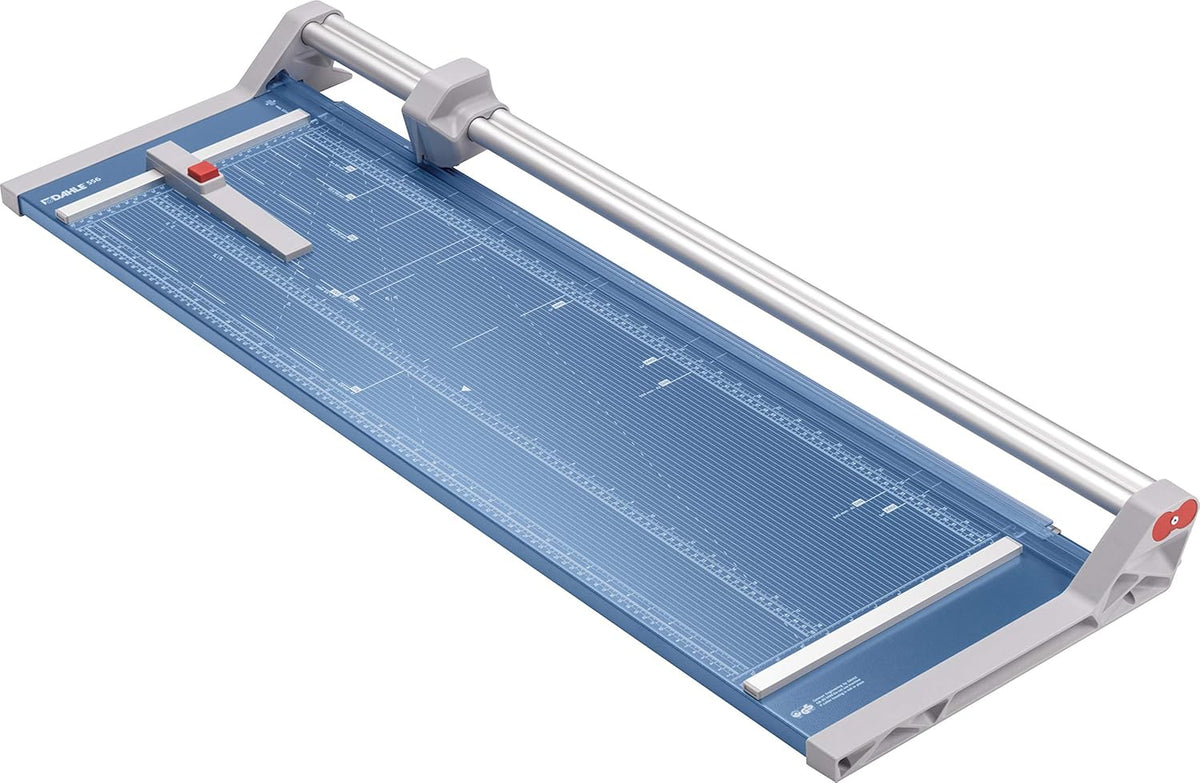 Dahle 556 Professional Rotary Trimmer, 37" Cut Length, 14 Sheet Capacity, Self-Sharpening, Dual Guide Bar, Automatic Clamp, German Engineered Paper Cutter