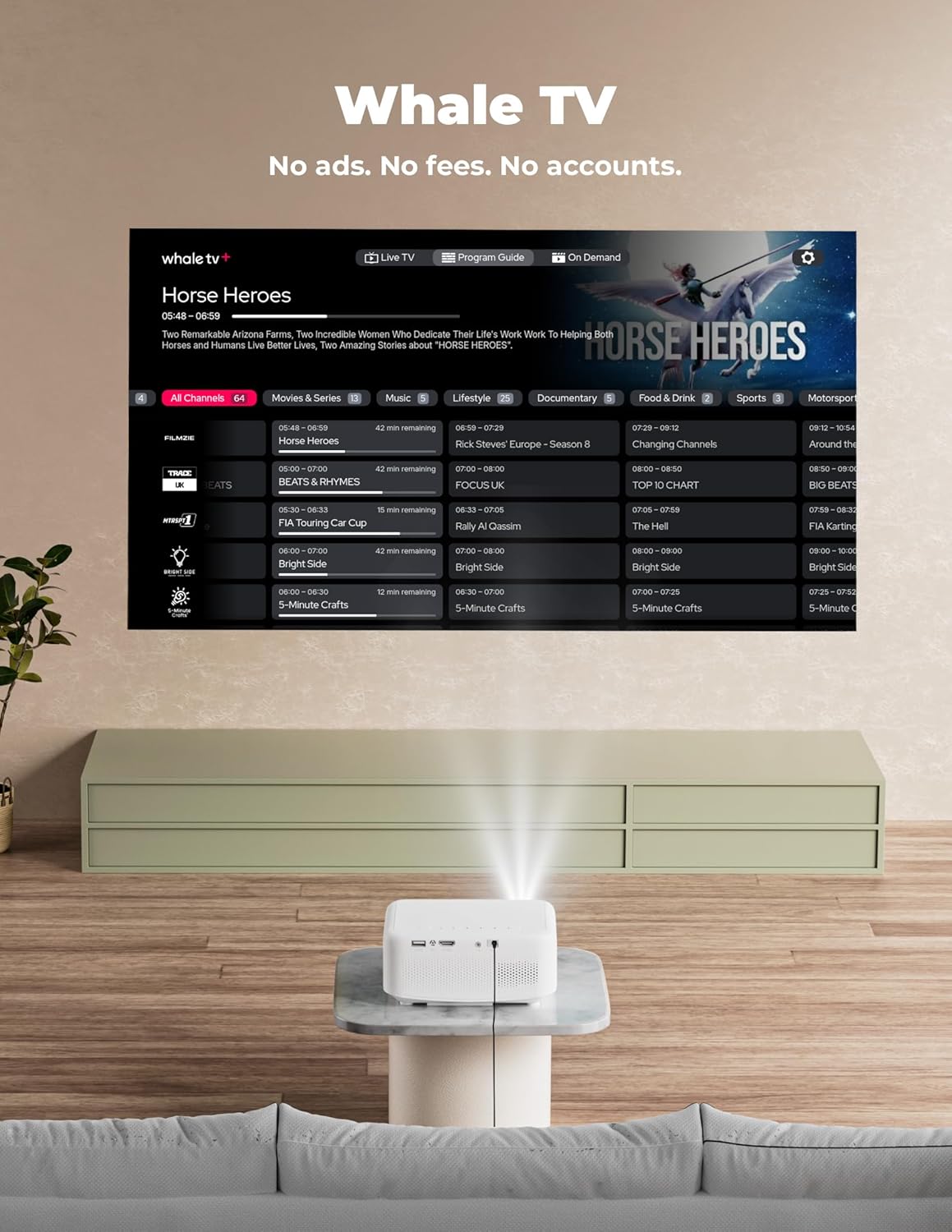 Projector with WiFi and Bluetooth [for Netflix & 600+ Native Apps & 800 ANSI] Outdoor-Projector: Electric Focus & 4P Keystone, Lisowod L02 1080P Portable-Mini-Movie-Projector with Whale TV