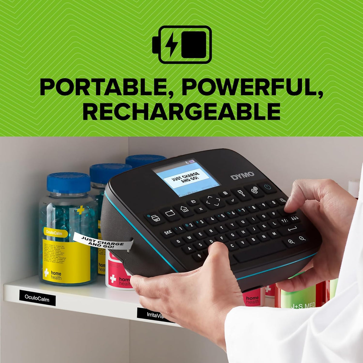 DYMO LabelManager Executive 640 CB Portable Label Printer | Compact Label Maker Machine with QWERTY Keyboard | Bluetooth & USB Connectivity | Compatible D1 Standard & Durable Labels
