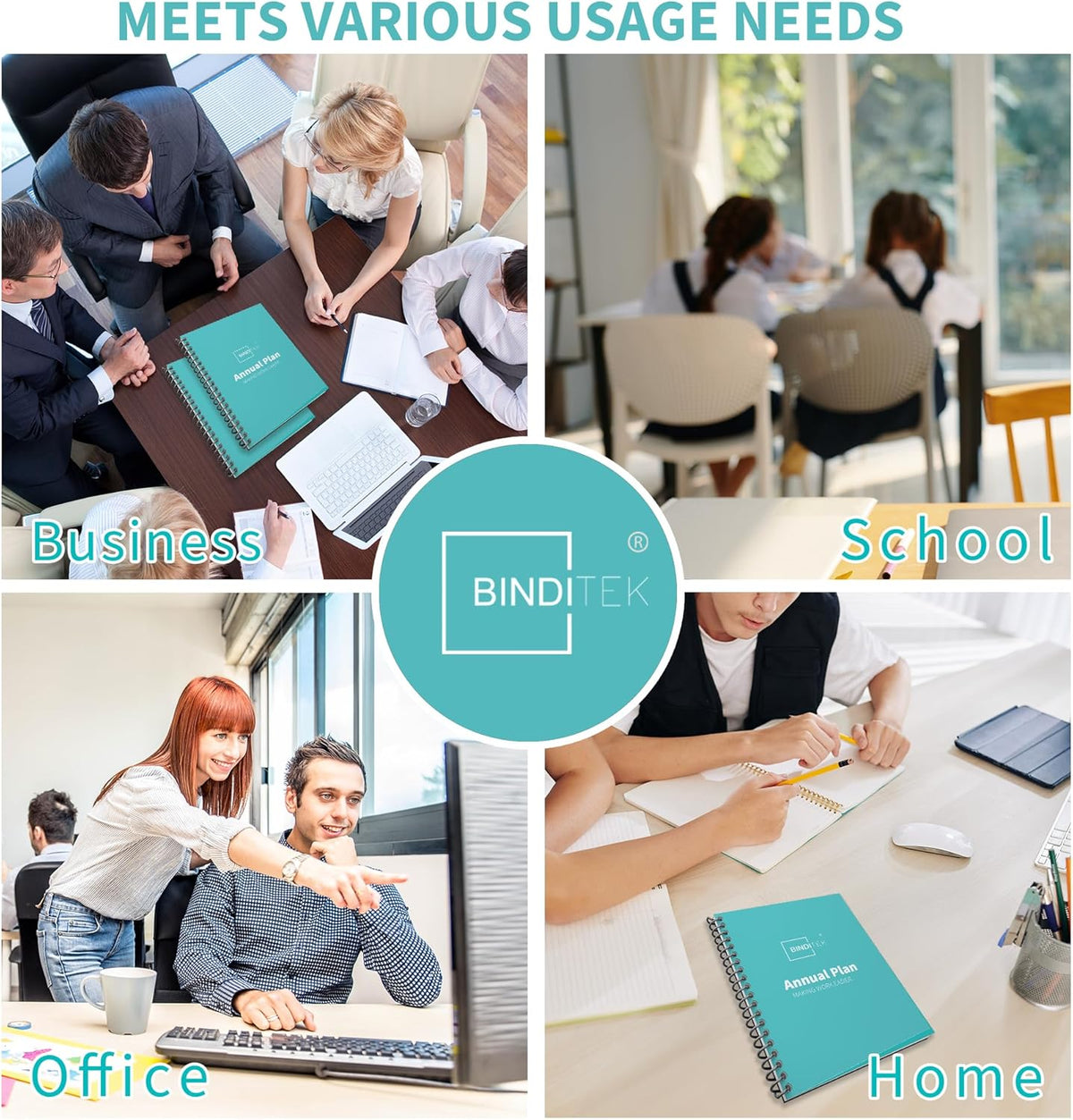 Binditek 50 Pack 8 Mil Clear PVC Binding Presentation Covers, Oversize, 8.75x11.25 Inches, Square Corner, Unpunched, Office School Supplies