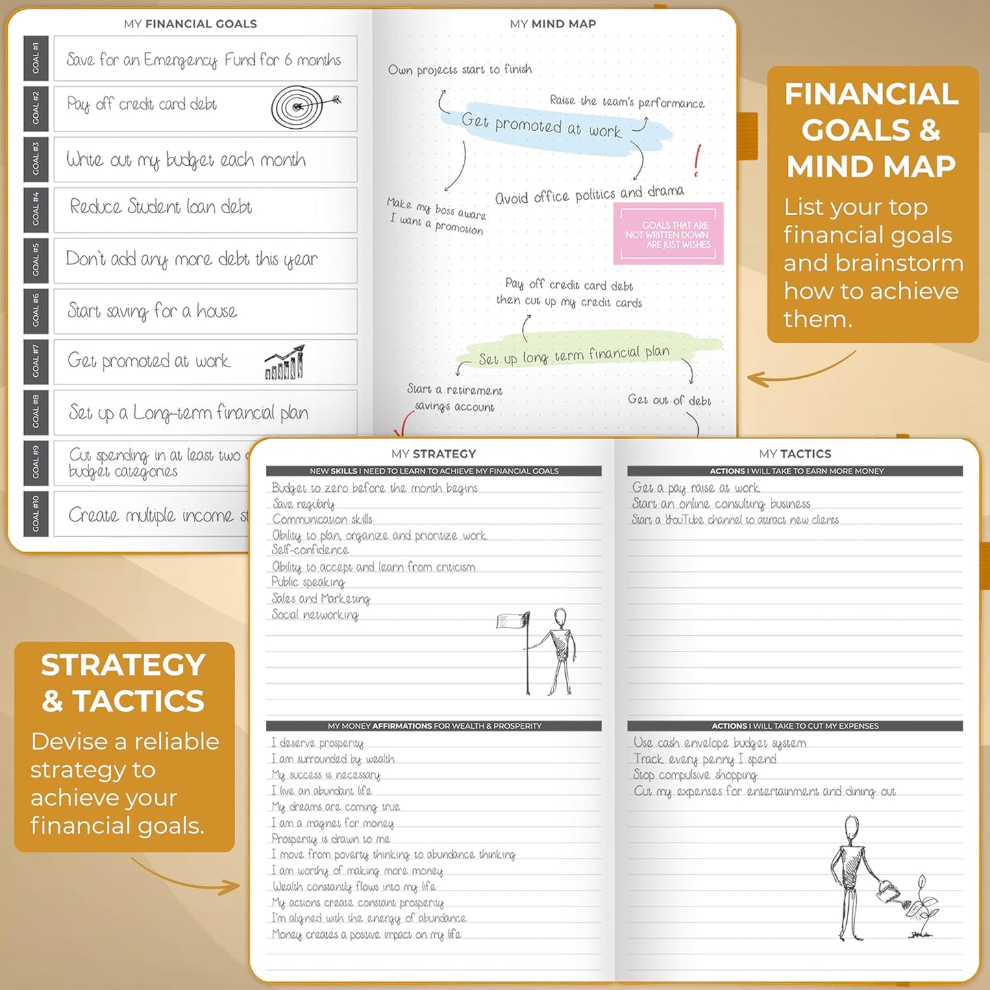 Clever Fox Budget Planner - Expense Tracker Notebook. Monthly Budgeting Organizer, Finance Logbook & Accounts Book, Bill Tracker, A5 (Yellow)