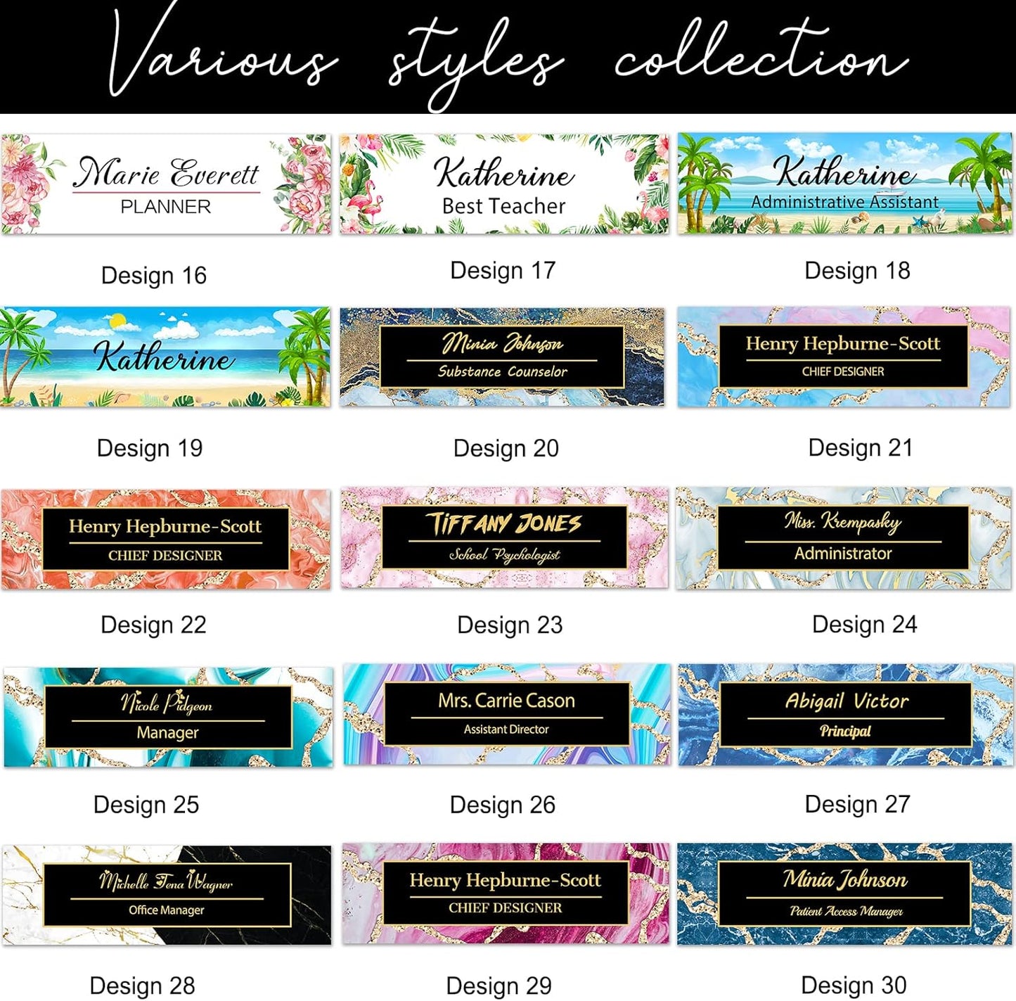 Desk Name Plate Personalized Custom Name Plaque Sign for Desks Office Customized Desk Plate Acrylic Block Decor Gift 8x2.5 inch