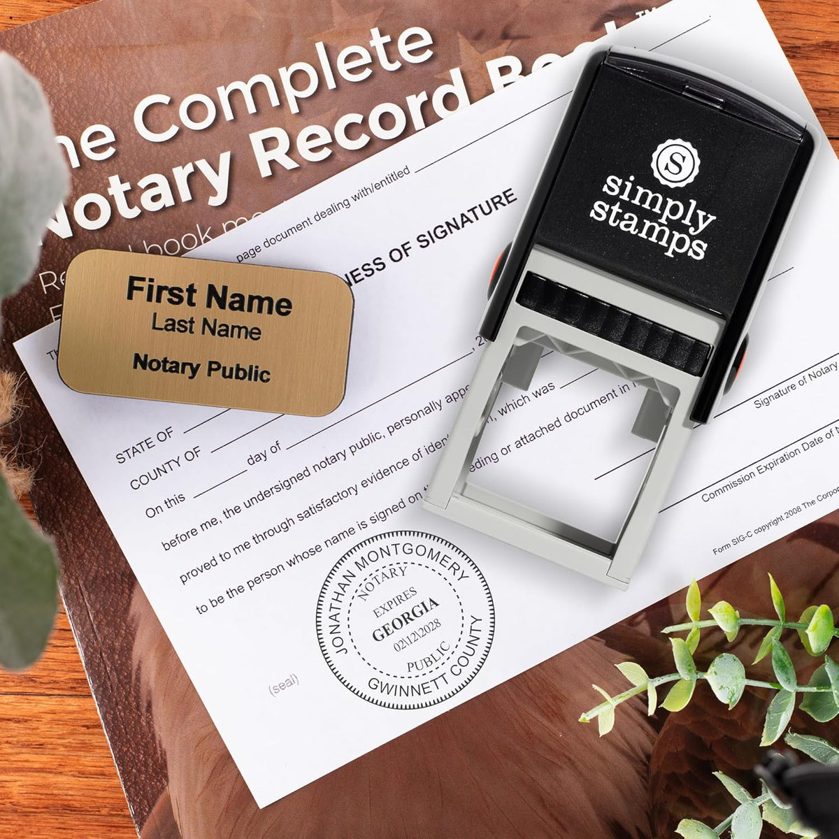 Kansas Round Notary Stamp | Official State Notary Stamp | Official Seals | Meets State Specifications (Kansas, Round Stamp)
