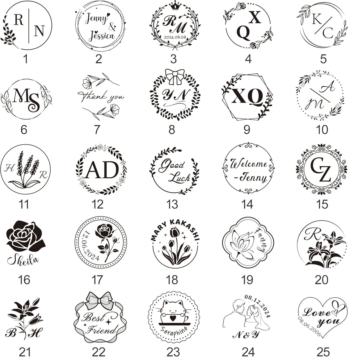 Custom Wax Seal Stamp, Personalized Wax Seal Stamp Kit, Create Your Own Design/Logo/Letter Customization, for Wedding, Invitation, Party, Envelopes, Gift Wrapping, Idea Gift