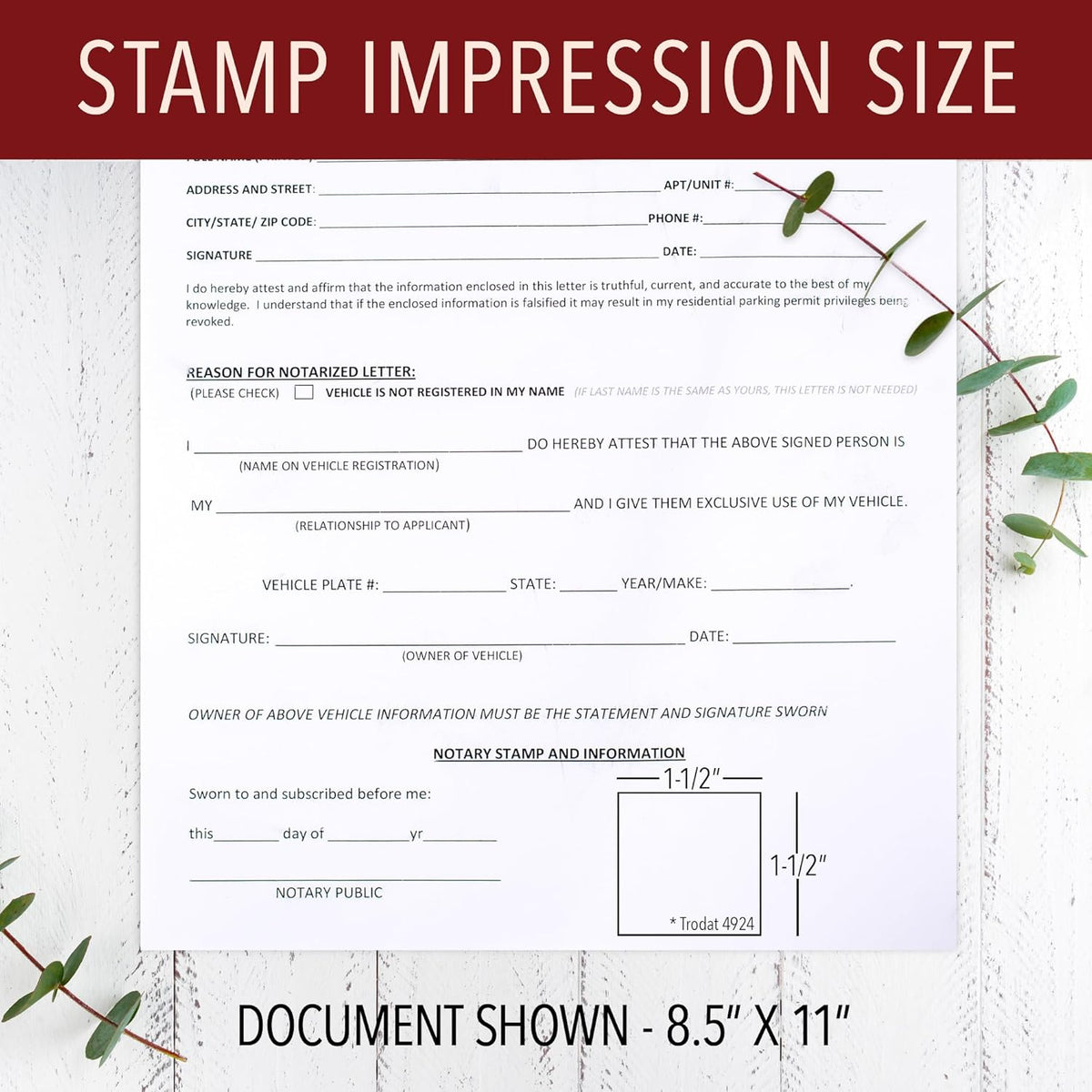 Florida Round Notary Stamp | Official State Notary Stamp | Official Seals | Meets State Specifications (Florida, Round Stamp)