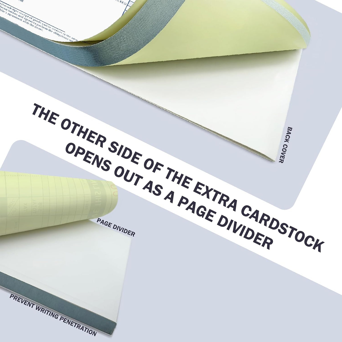 300 Sets Long Credit Card Sales Slips 7.9 * 3.3 inch Two-Part Carbonless Credit Card Receipt Book Credit Card Imprinter Sold as 1 Package for Office (300 Sets of 600 Sheet) (3)