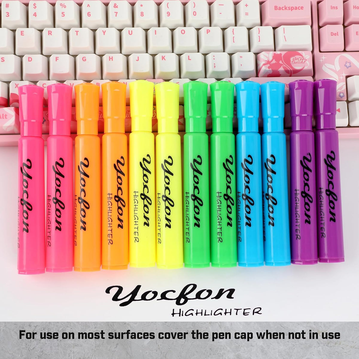 Highlighters 90 Pack, Chisel Tip, Tank Style Highlighters Assorted Fluorescent Colors, 6 Bright Colors Highlighter Markers for Coloring, Highlighting as School Supplies