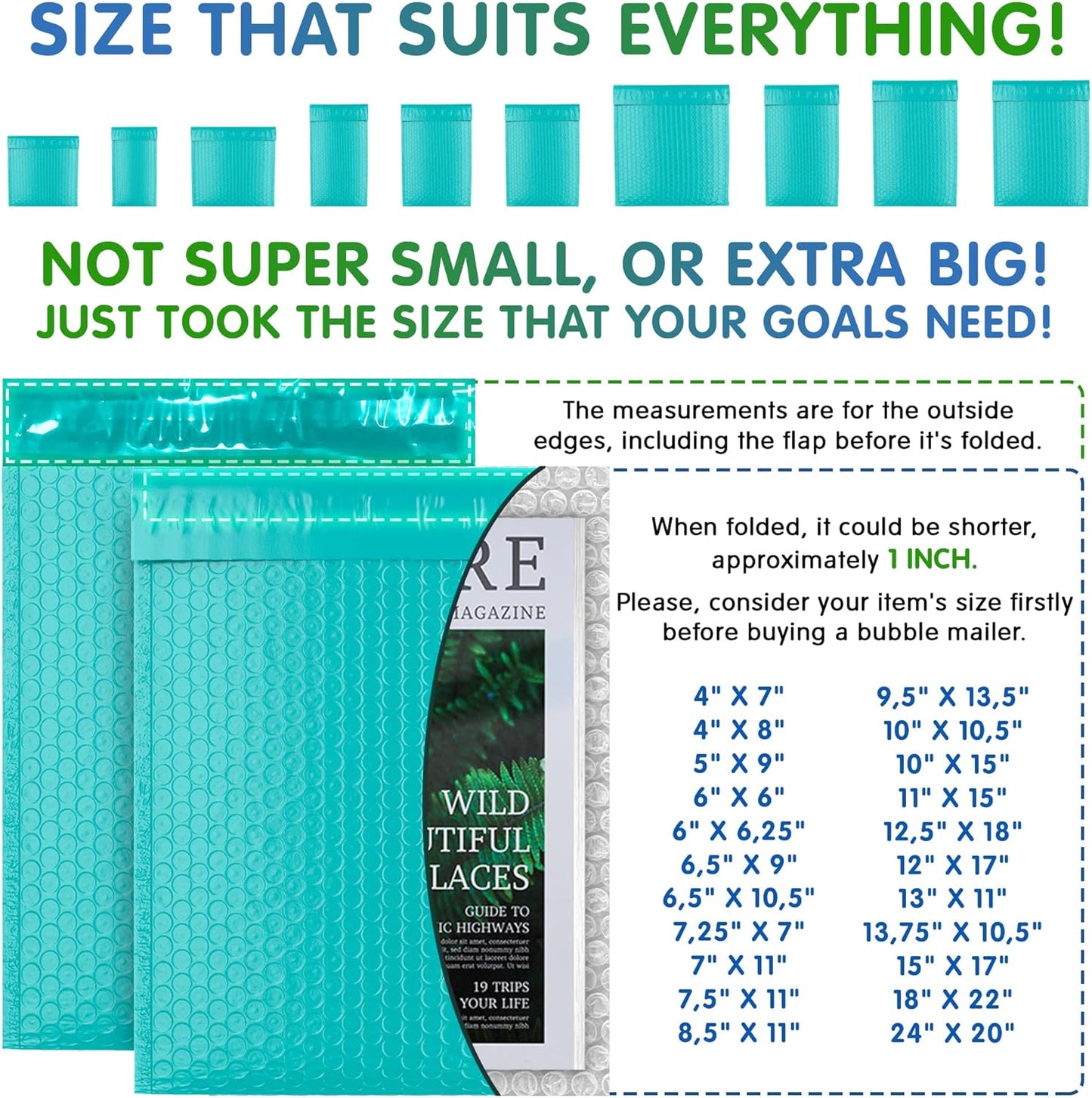 Teal Poly Bubble Mailers Self Seal, 8.5 x 11 Inch. Pack of 200 Bubble Packaging Envelopes for Shipping. Durable Padded Envelopes Waterproof. Self Seal Padded Mailers. Shipping Packages