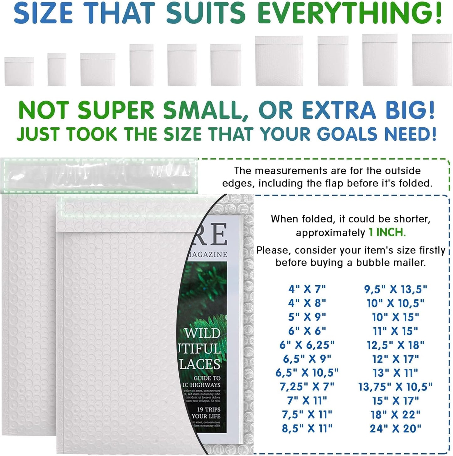 White Poly Bubble Mailers Self Seal, 6 x 9 Inch. Pack of 10 Bubble Packaging Envelopes for Shipping. Durable Padded Envelopes Waterproof. Self Seal Padded Mailers. Shipping Packages