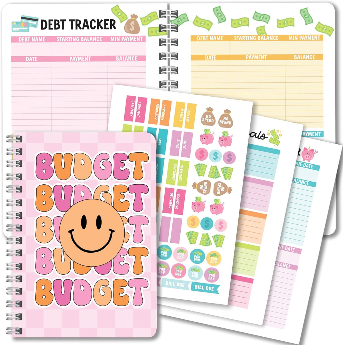 Hadley Designs 2025 Budget Planner and Monthly Bill Organizer - Monthly Budget Planner 2025, Financial Planners Budgeting Book, Bill Tracker Notebook For Expenses, Undated Finance Organizer Journal