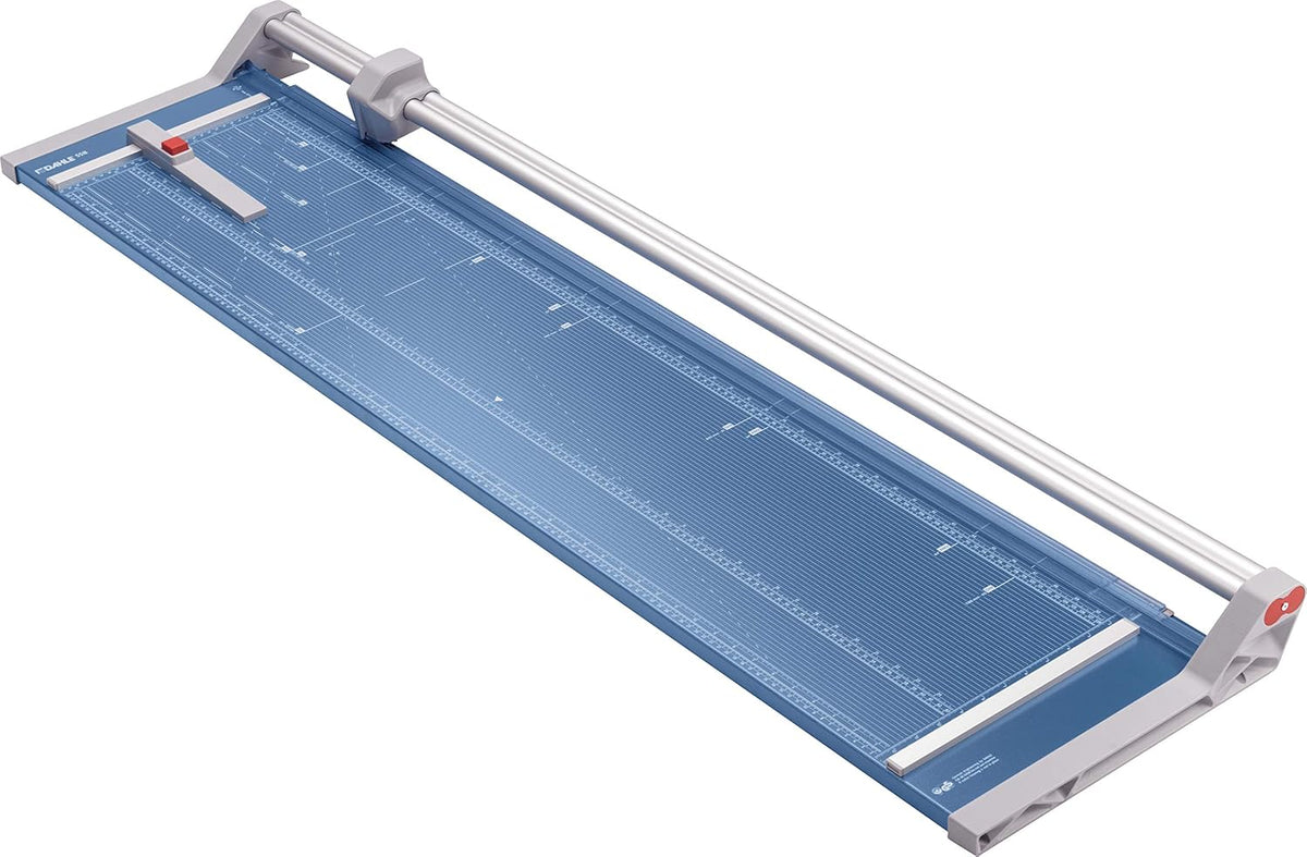 Dahle 558 Professional Rotary Trimmer, 51" Cut Length, 12 Sheet Capacity, Self-Sharpening, Dual Guide Bar, Automatic Clamp, German Engineered Paper Cutter