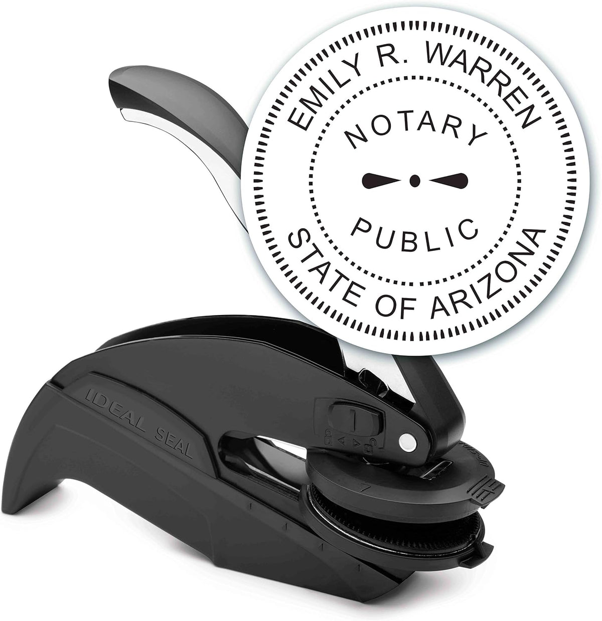 Notary Seal Round Embosser for District of Columbia - Includes Gold Burst Seal Labels