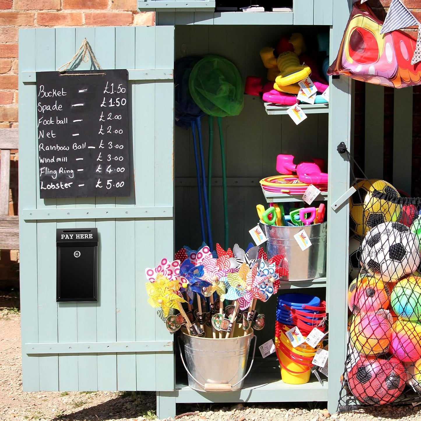 Safe Cash Box Money Collection Metal Donation Box with Lock Wall Mount Pre Drilled Mailbox Delivery Ballot for Home Office Outdoor Self Serve Stand(Black,10.2 x 5.7 x 2.8 Inch)