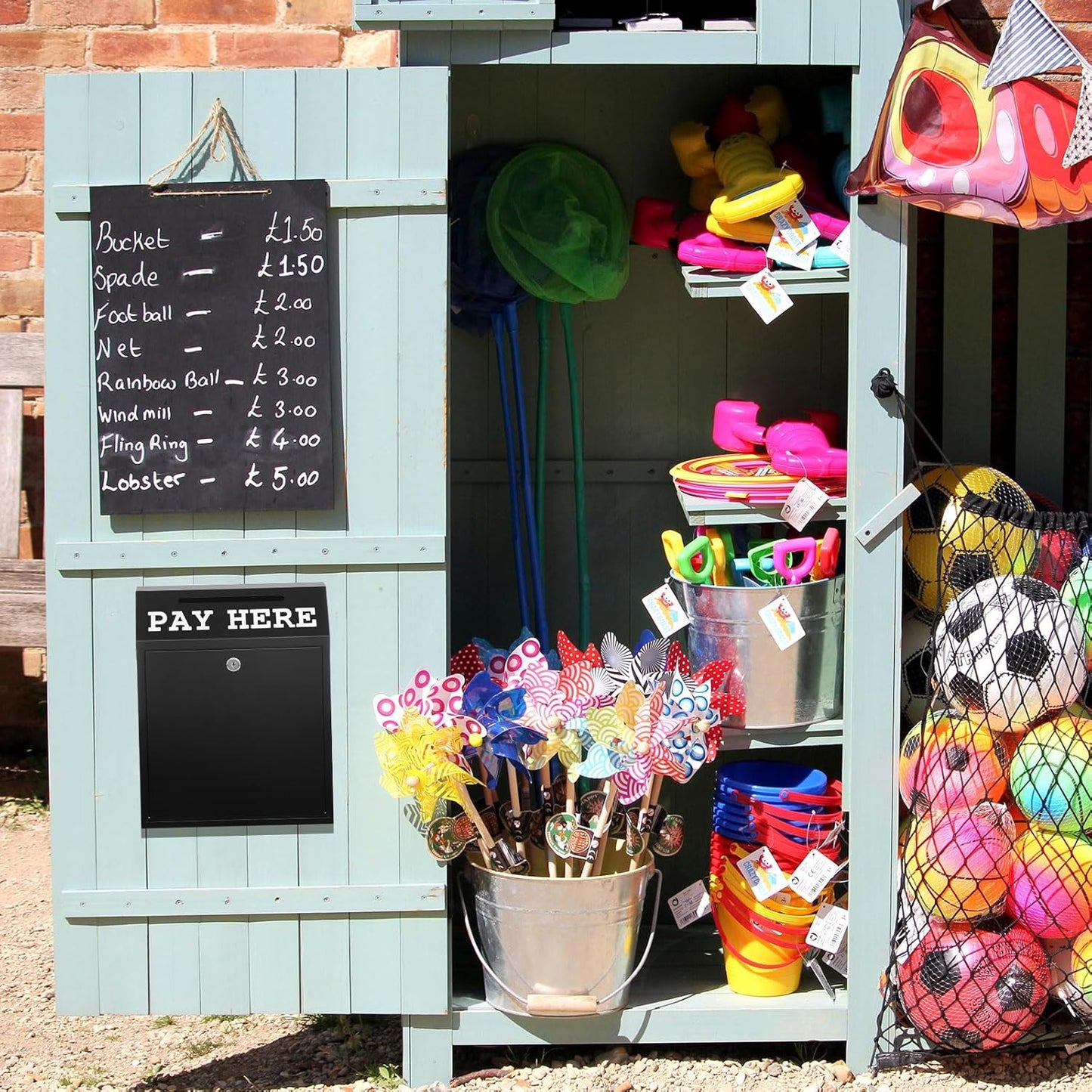 15 x 12 x 4 Inch Safe Cash Box Money Collection Metal Donation Box with Lock Wall Mount Pre Drilled Mailbox Delivery Ballot for Home Office Outdoor Self Serve Stand(Black)