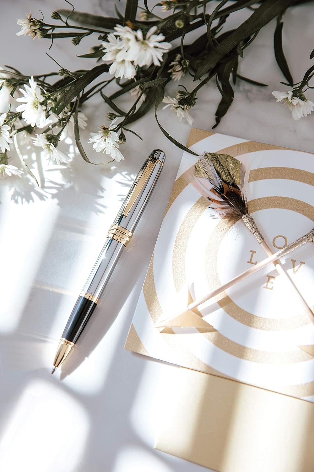 Cross Bailey Refillable Ballpoint Pen Presented in a Premium Gift Box - Medium Point, Black Ink, Medalist