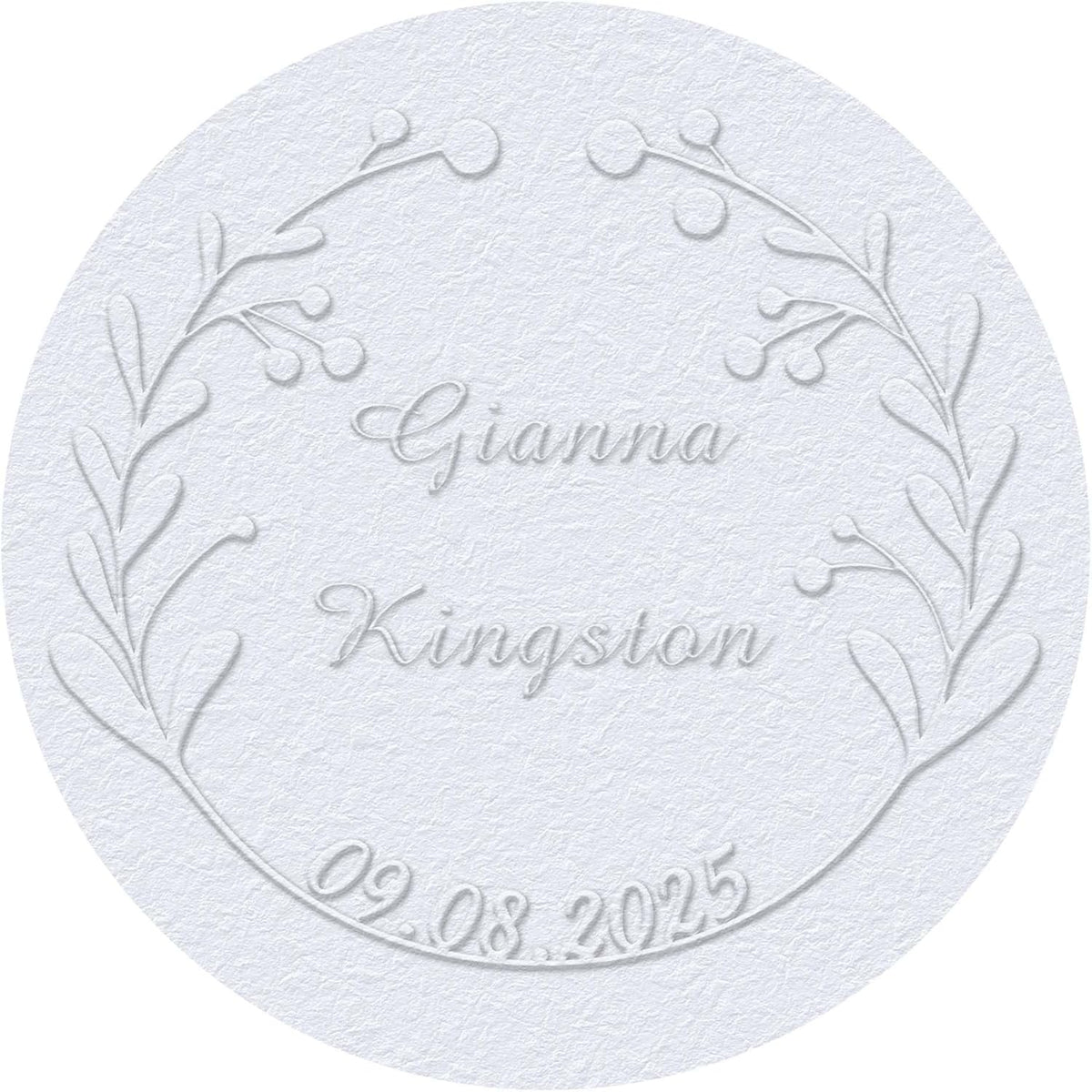Personalized Wedding Embosser Stamp， Custom Book Business Card Paper Document Notebook, Self Inking Stamp，Book Lover Gifts，Christmas Gifts (Style13)