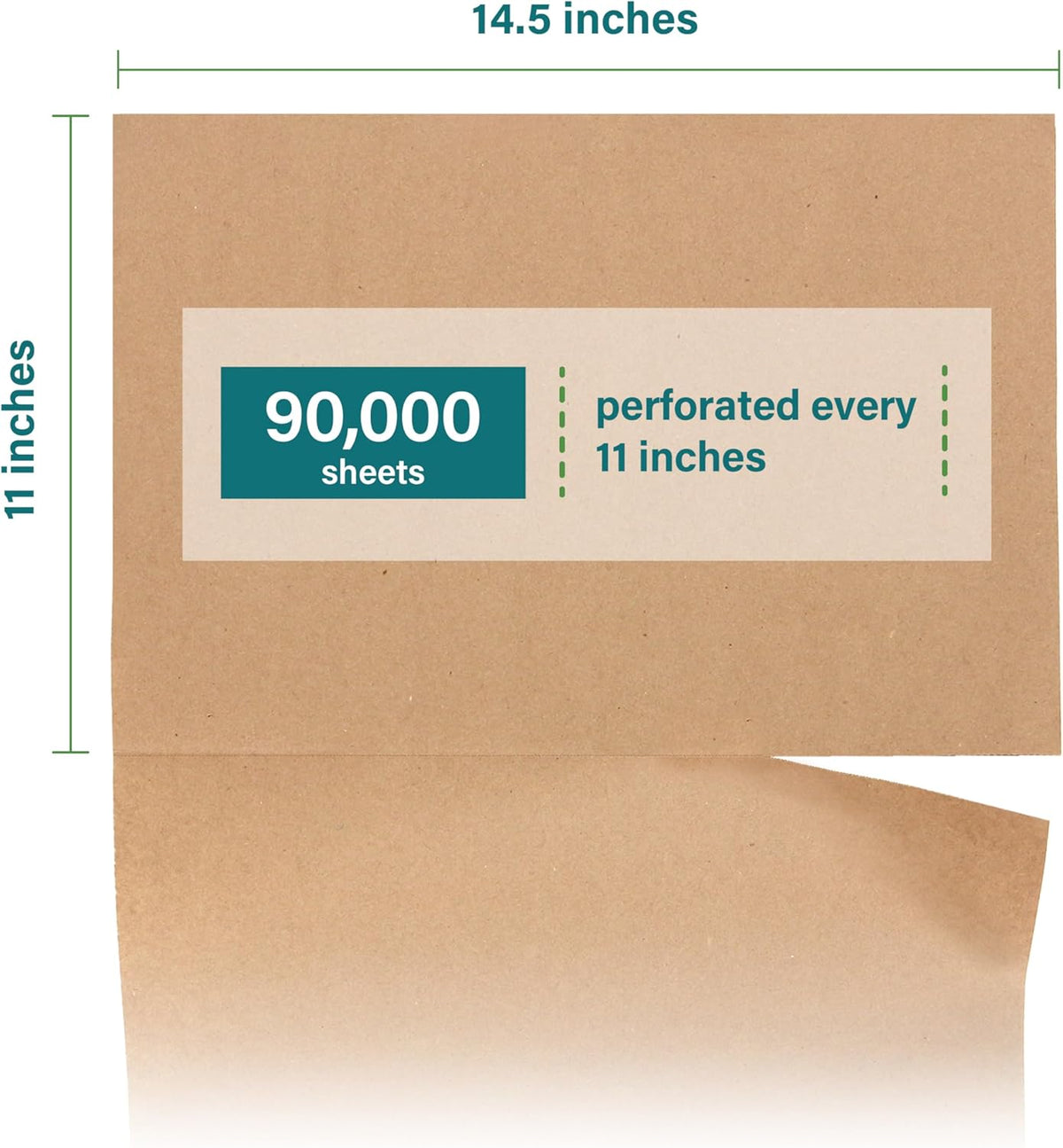 Elementree Brown Packing Paper Sheets for Moving & Shipping - 60-Carton Pallet (90,000 Sheets) - 14.25" x 11" - Sustainable Void Fill Packaging Made in the USA - Kraft Paper Thickness (00919PAL)