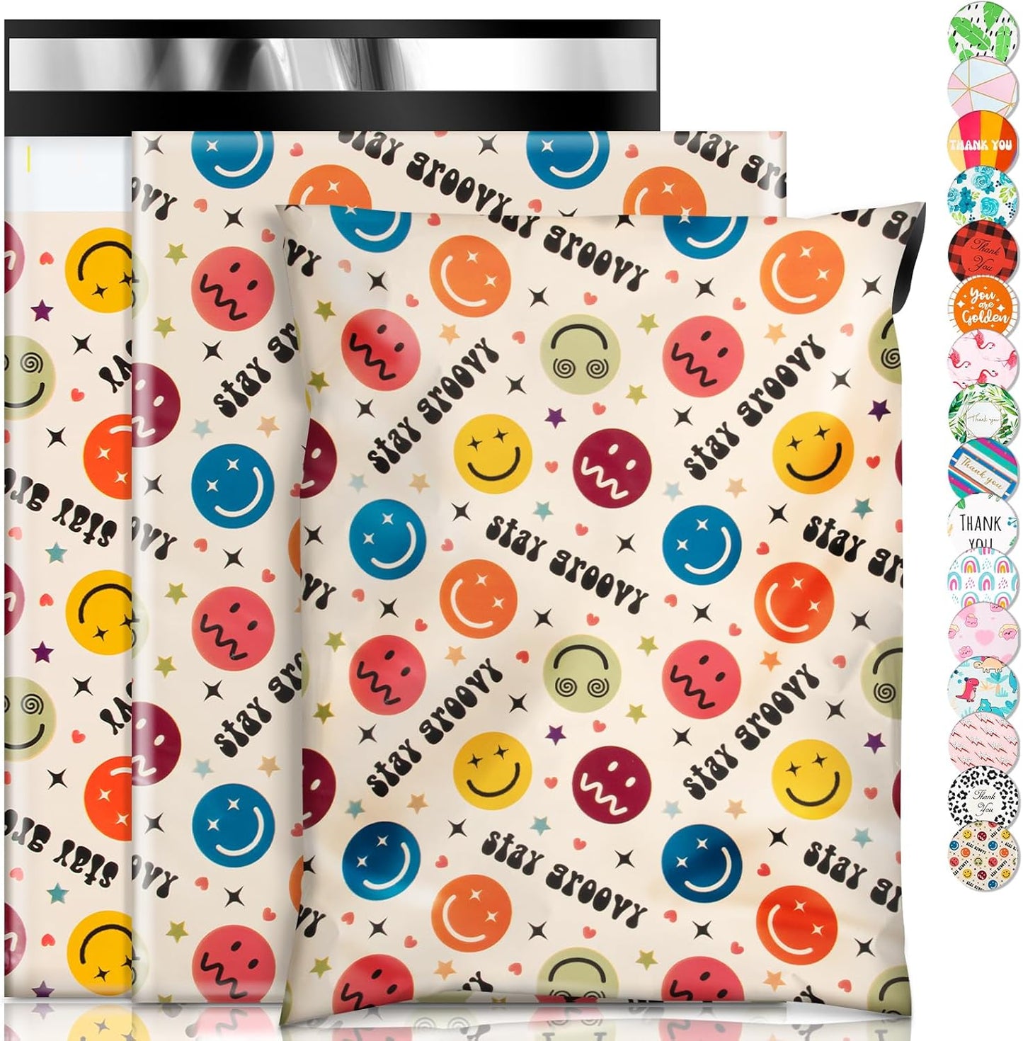 Oududianzi Poly Mailers 10X13, 50Pack Shipping Bags, Fashion Shipping Envelopes, Plastic Packaging Bags, Self-Seal Polymailers, Mailing Poly Bags for Business, Clothing