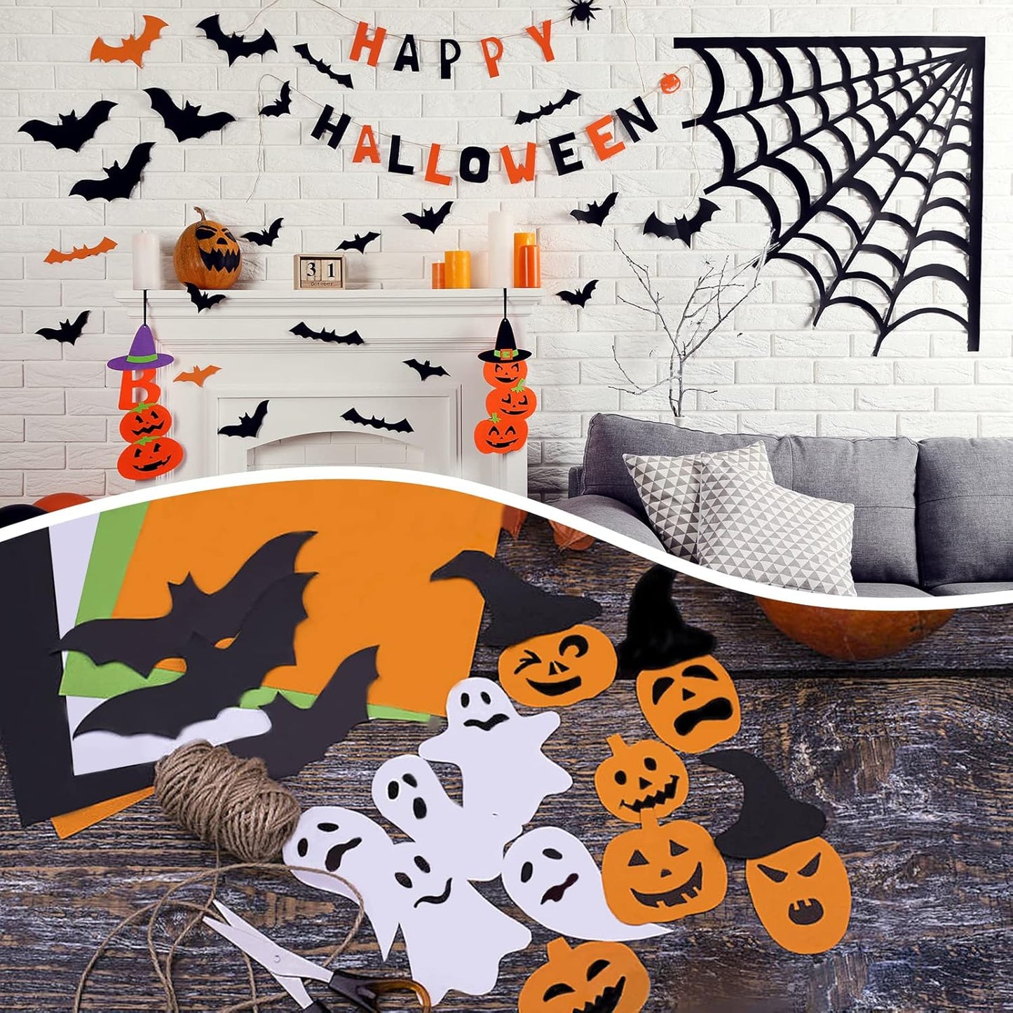 100 Sheets Black Cardstock 8.5 x 11 Thick Paper, Goefun 80lb Card Stock Printer Paper for Halloween, Invitations, Scrapbooking, Crafts, DIY Cards