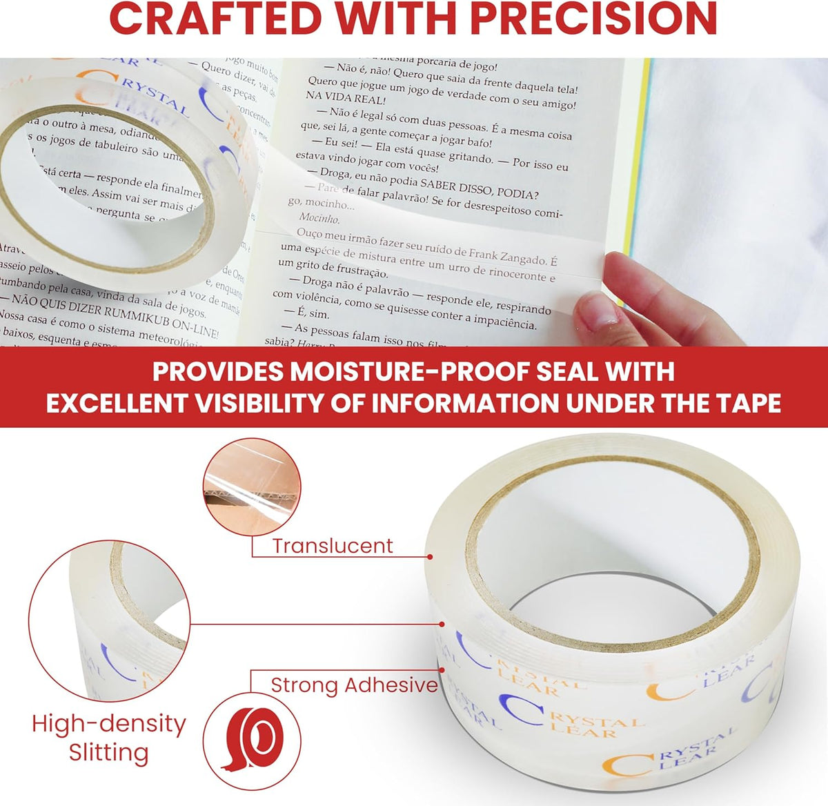 GGR Supplies T.R.U. LP-20CC Book Repair Crystal Clear Label Protection Tape: 1.75 in. x 72 yds. (Pack of 42)