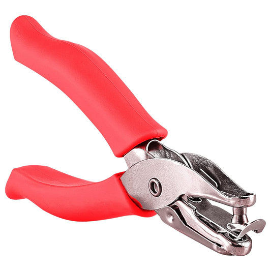 Premium Single Hole Paper Punch Cushion Grip Heavy Duty Hole Puncher for Greeting Cards Scrapbook Notebook Puncher Craft Paper Hand Tool - Assorted Colors, Colors May Vary - by Emraw (1PK)