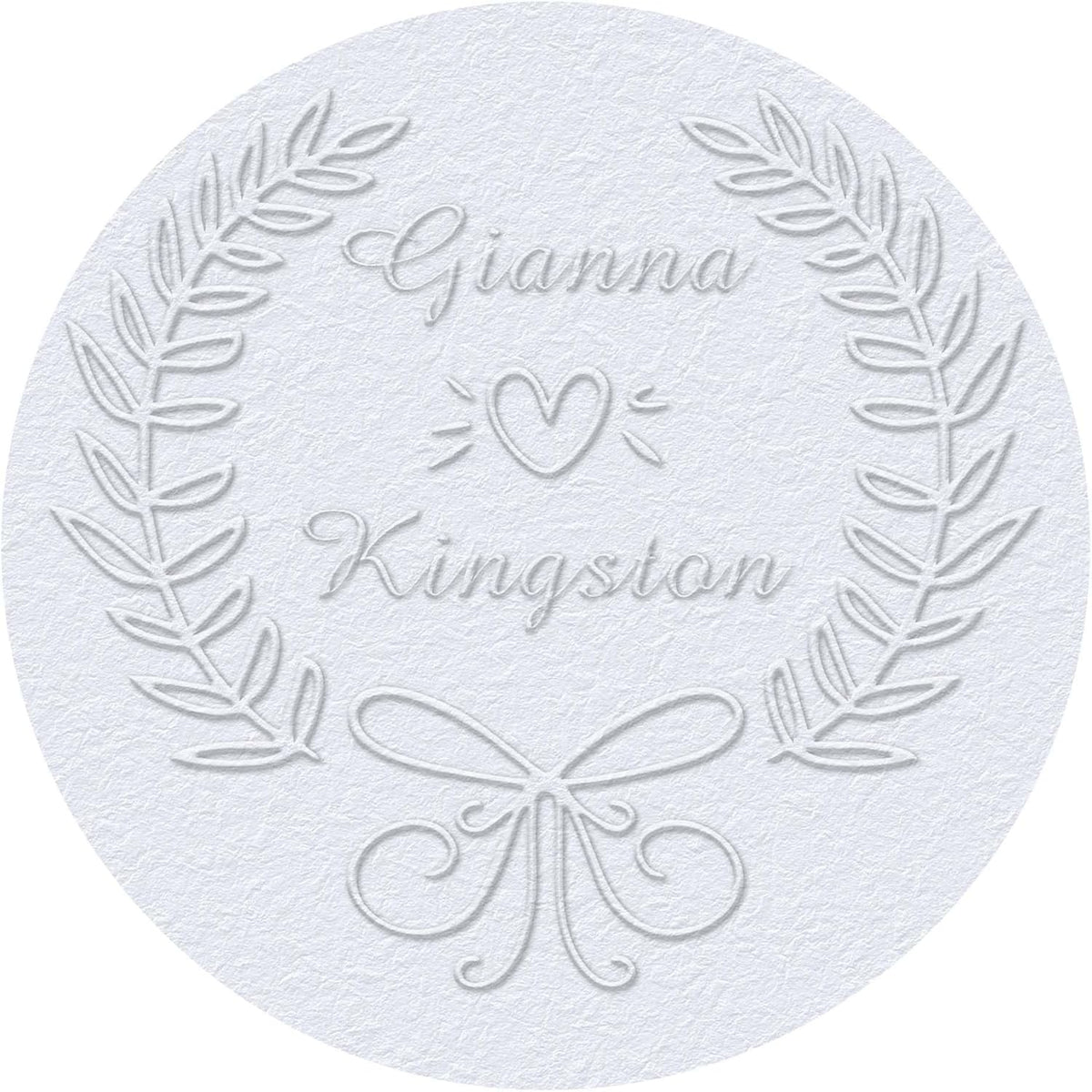 Personalized Wedding Embosser Stamp， Custom Book Business Card Paper Document Notebook, Self Inking Stamp，Book Lover Gifts，Christmas Gifts (Style14)