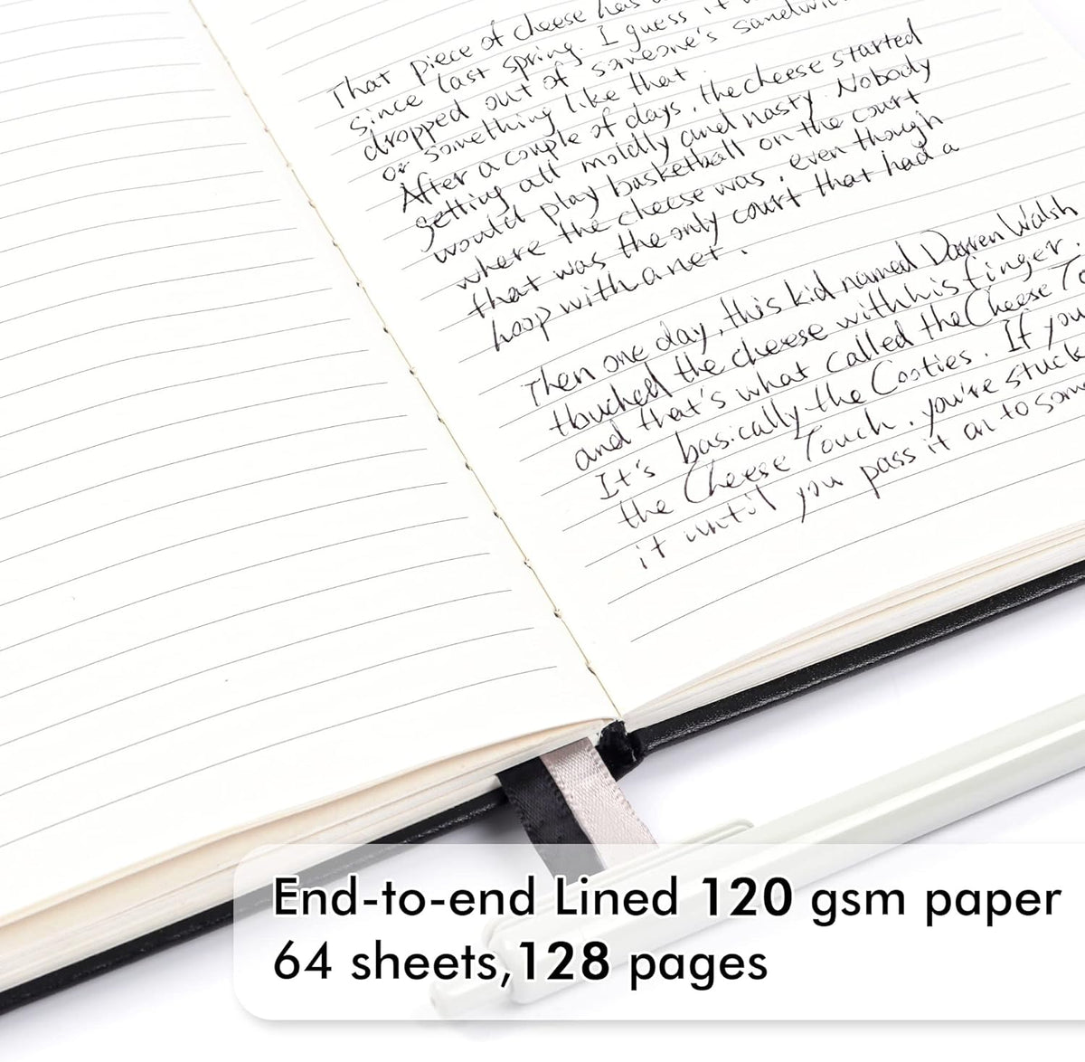 feela 24 Pack Journal Notebook for Work, Business Notebook Bulk Hardcover Lined Writing Journal with Pen Holder for Men Women Note Taking, with 24 Black Pens, 120 GSM, 5.1”x8.3”, A5, Black