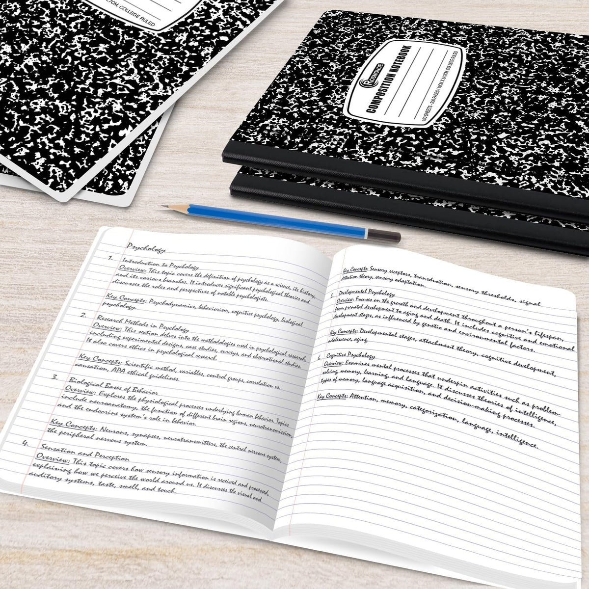 2000 Pack (Pallet) Composition Notebooks Bulk, College Ruled, Full Pallet of Notebooks, 200 Pages (100 Sheets), 9-3/4 x 7-1/2, Bulk Notebooks for School, College & Office, 4-7 Days Transit
