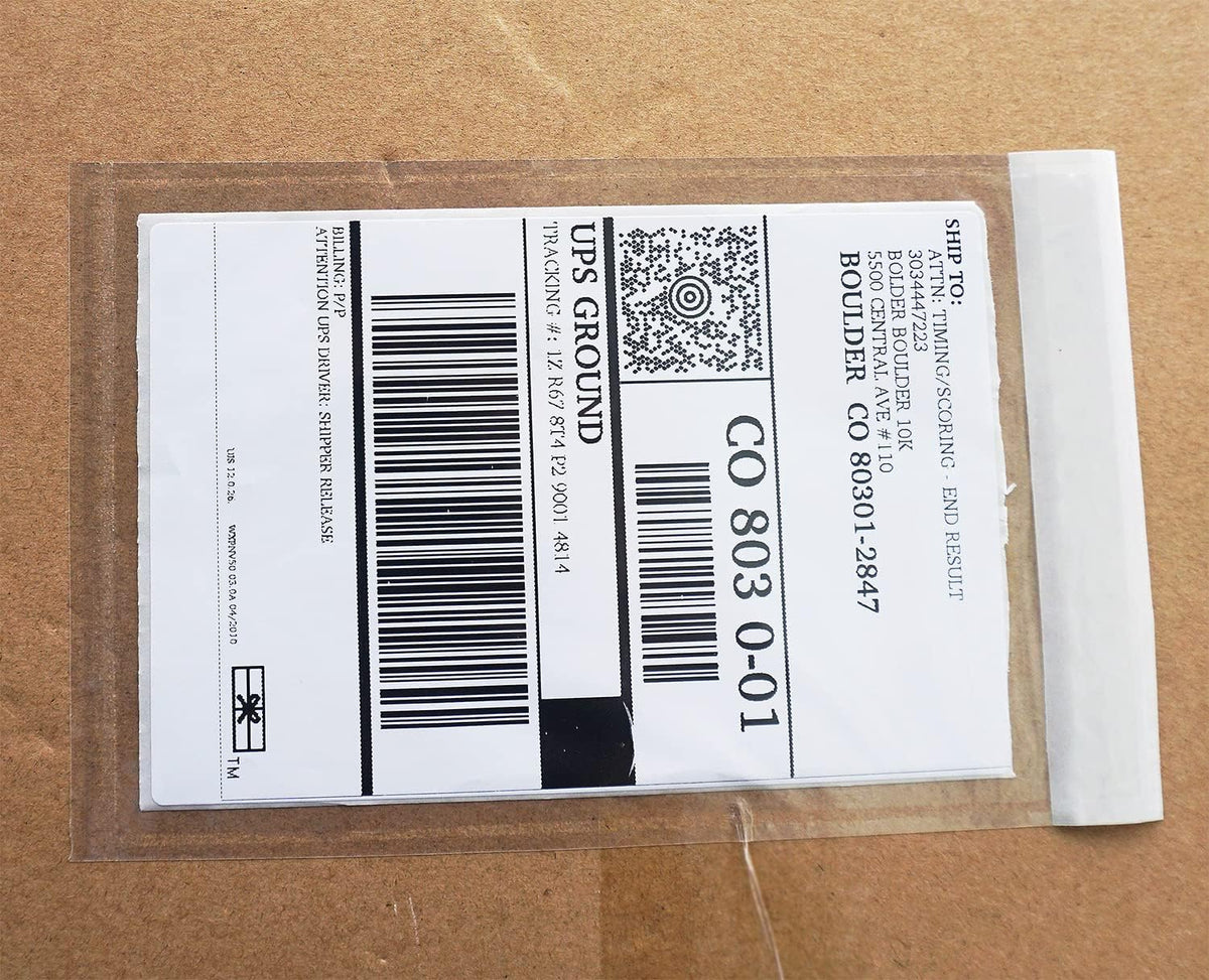 BEUYI Premium 4.7''x7.5'' Packing List Envelope, Tailored Size for 4x6'' Shipping Labels,Self Adhesive Shipping Label Pouch/Sleeve (50 pack)