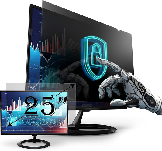 Privacy Screen Filter for 25 Inches Desktop Computer Monitor, Screen Protector size is 21.81 inch width x 12.28 inch height