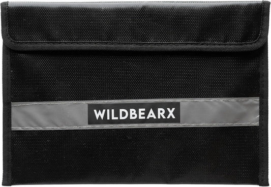 Fireproof and Waterproof Document Bag – 11" x 7.5" Fire Resistant Safe Storage Document Bags with Zipper Cash, Money, Passport, Files & Valuables – Home & Office Safety Bag