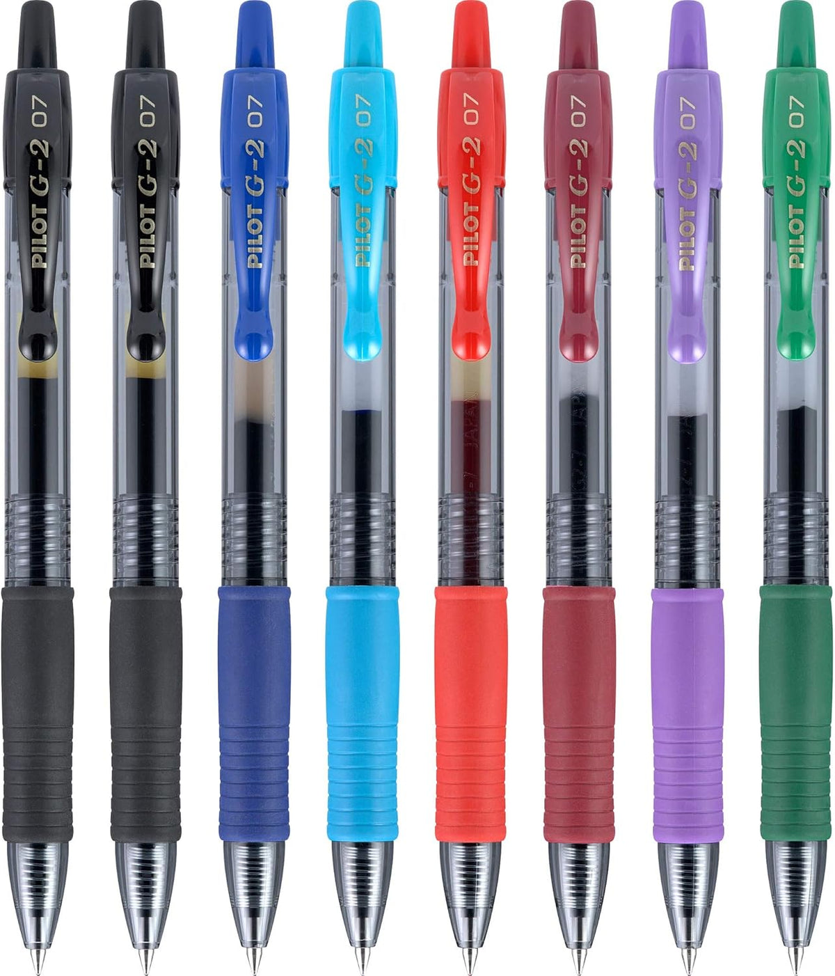 Pilot G2 Premium Gel Pens, Gel Roller Pens, Fine Point 0.7 mm Assorted Colors 7