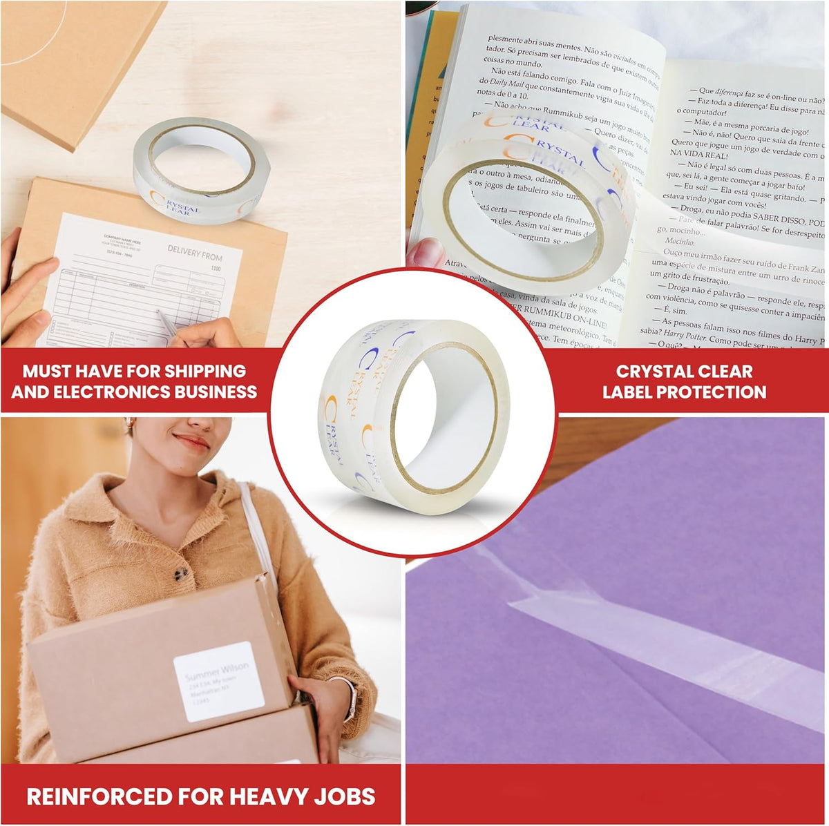 GGR Supplies T.R.U. LP-20CC Book Repair Crystal Clear Label Protection Tape: 3/4 in. x 72 yds. (Pack of 96)