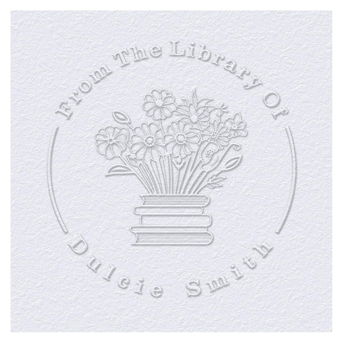 Book Embosser Custom Embosser Stamp with Your Name or Design Personalized Library Embosser Stamp Customized Books Business Cards Paper Documents Notebooks etc. (15)
