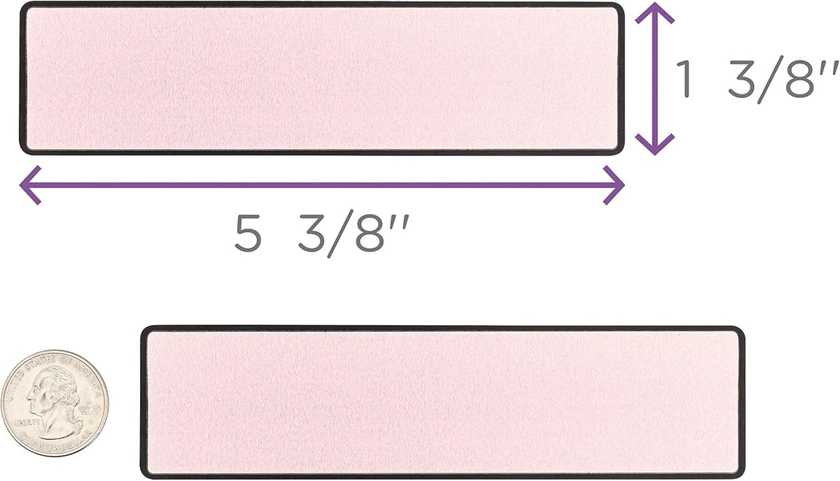 Carstens Adhesive Sticker Labels, 5 3/8” x 1 3/8”, Binder Labels for 1.5” – 4” Ring Binder Spines, Violet, Roll of 200