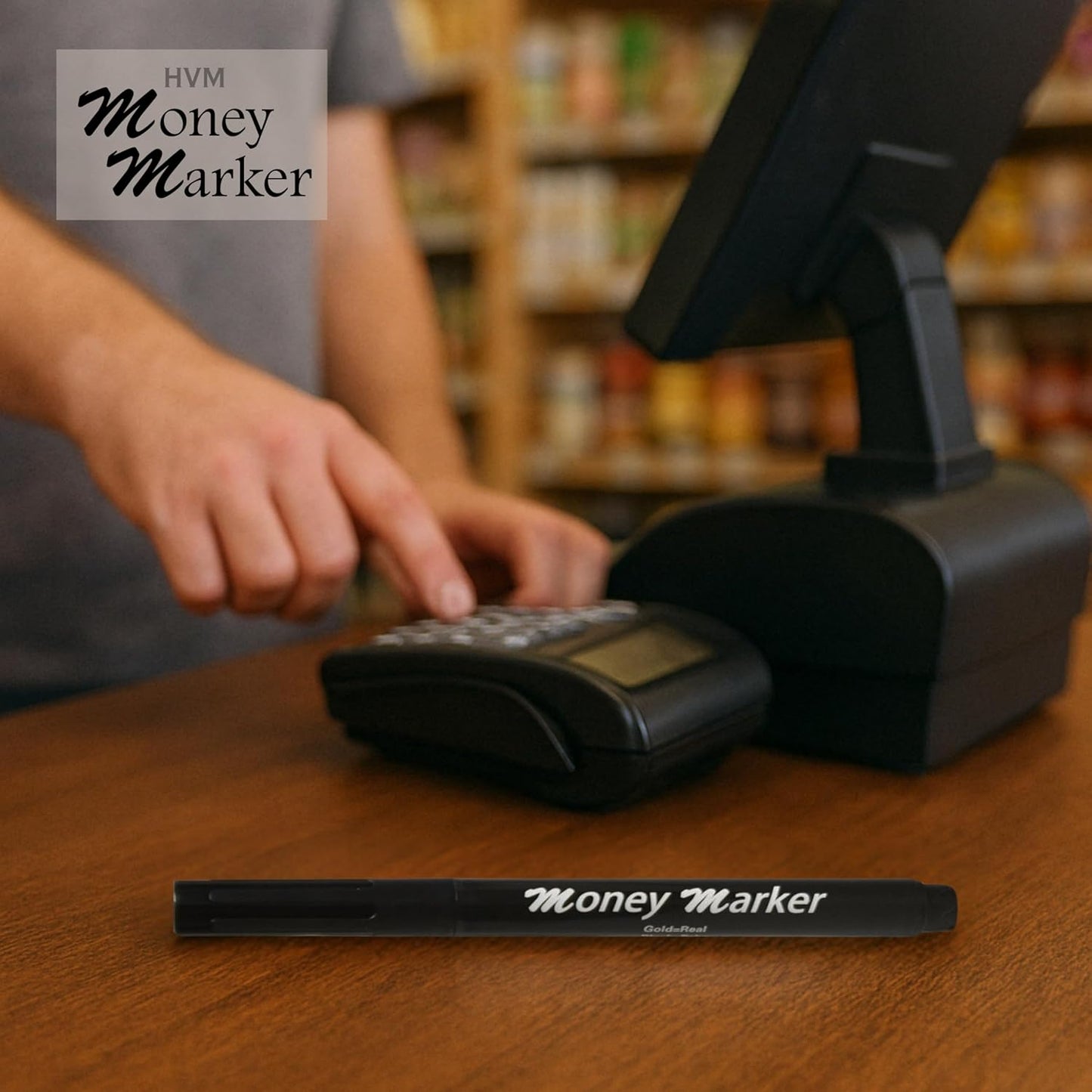 HVM Counterfeit Money Detector Pen (18 Counterfeit Pens) - Money Marker Bill Detector Pen with Upgraded Chisel Tip - Detect Fake Bills, Universal False Currency Checker Pack