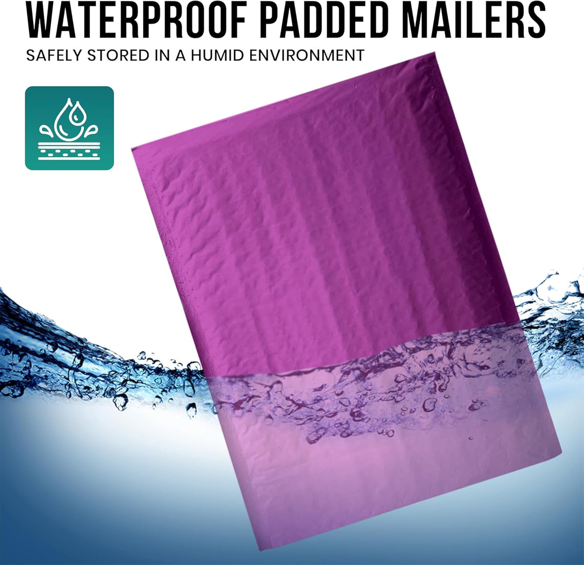 Levex - #0000 4" x 6" [10 Pack] Purple Poly Bubble Mailers, Padded Envelope Mailers, Packing Envelope & Mailing Bags for Shipping