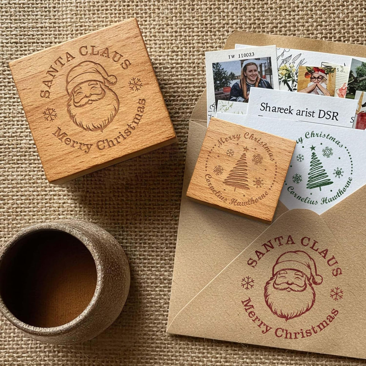 Custom Logo Stamp - Personalized Rubber Stamp - Multiple Size Options Available - Upload Your Logo (2"x2")