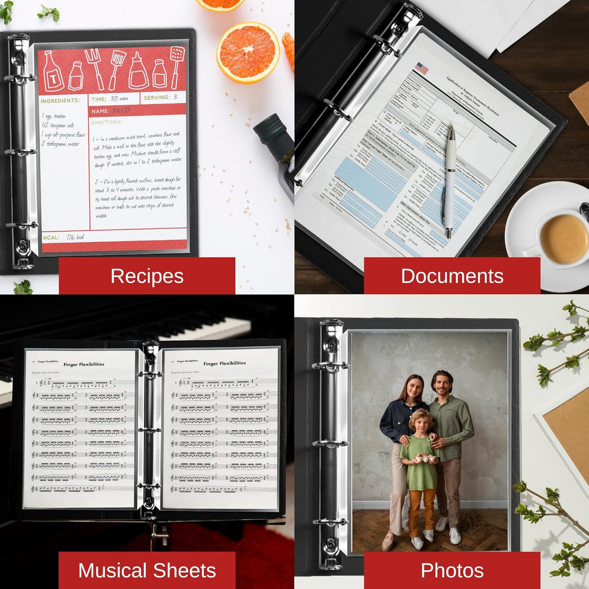 Officewerks 250-Pack Heavy Duty Sheet Protectors | 8.5 x 11 Clear Plastic Page Sleeves | Top Loading Acid Free Archival Safe Binder Sleeves | Reinforced Holes for 3 Ring Binders | Office School Use